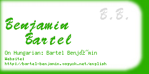 benjamin bartel business card